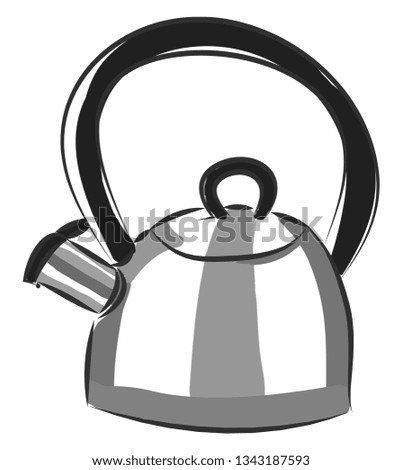 Black and grey half round electric vector illustration on white background 