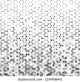 Black and grey halftone pattern on white background. Linear halftone backdrop. Isolated vector illustration on white background. Monotone mosaic pattern.