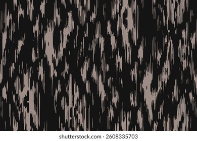 Black grey ikat dark soft flow, canvas jagged blur pattern textile abstract fashion stroke drawing ornament stripe cloth endless colorful dynamic line wave ogee print grunge rough smooth fade