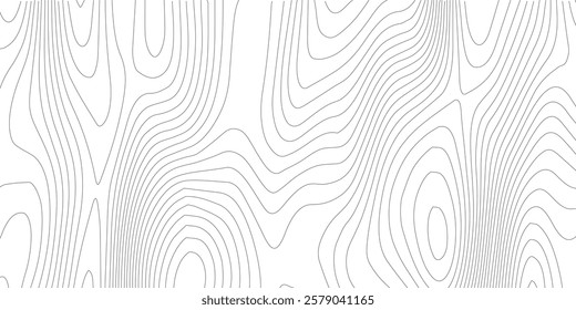 The black grey on white contours vector topography stylized height of the lines. The concept of a conditional geography scheme and the terrain path. Ultra wide. Map vector terrain Illustration.
