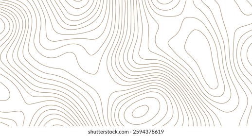 The black grey on white contours vector topography stylized height of the lines. The concept of a conditional geography scheme and the terrain path. Ultra wide. Map vector terrain Illustration.
