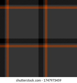 Black, Grey and Orange modern tartan plaid Scottish seamless pattern.Texture from plaid,tablecloths, clothes, shirts, dresses, jacket, skirt, paper, blankets and other textile products.