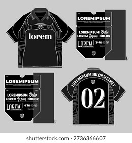 black grey oversize boxy variation jersey mockup 