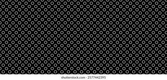 Black and grey polka dots pattern background
