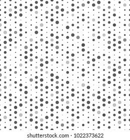 schwarz-graue Polka-Punkte nahtloses Muster, Hintergrund, Tapete, Banner, Etikett, Vektordesign