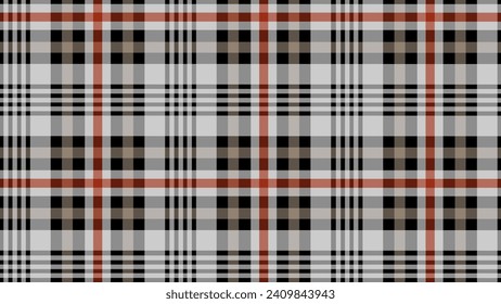 Black grey and red plaid texture background	