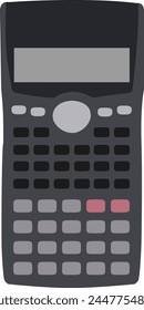 black and grey scientific calculator for education or work 