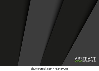 Schwarz-Grau-Blatt, rostfreier Hintergrund mit diagonalen Streifen, Vektorillustration