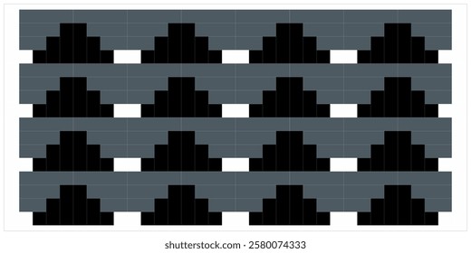 Black and grey square block arrangement, free design.