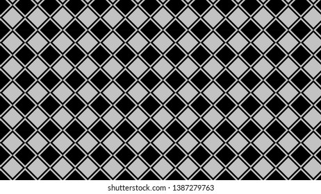Black and Grey Square Pattern Background Vector Illustration