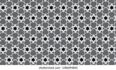 Black and Grey Star Pattern