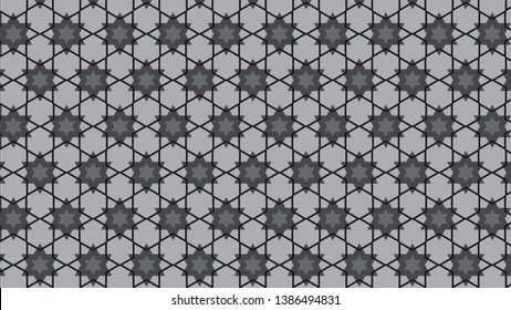 Black and Grey Stars Pattern Background Graphic