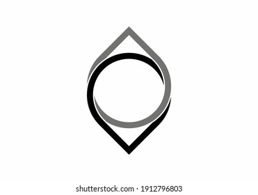 Black grey unique shape design