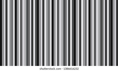 Black and Grey Vertical Stripes Background Pattern Vector Illustration