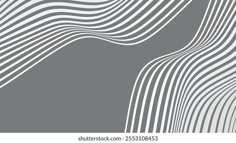 Black grey wavy stripes abstract background for backdrop or fabric style