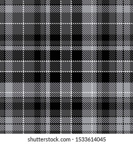 Black grey white check pattern