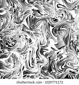 Black, grey and white Marble texture background. Monochrome marbling texture. Abstract vector background for your design.