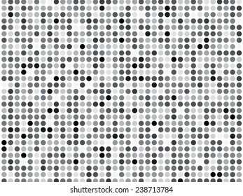 Black, Grey And White Polka Dots, No Background