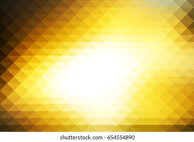 Black grey yellow white abstract geometric background with rows of triangles  