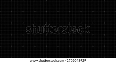 Black Grid Background with Clean White Lines for Technology and Futuristic UI Designs