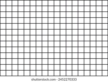 Black grid background on white background.