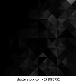 Black Grid Mosaic Background, Creative Design Templates