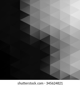 Black Grid Mosaic Background, Creative Design Templates