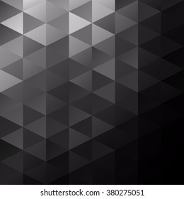 Black Grid Mosaic Background, Creative Design Templates