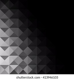 Black Grid Mosaic Background, Creative Design Templates