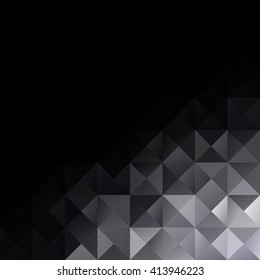 Black Grid Mosaic Background, Creative Design Templates