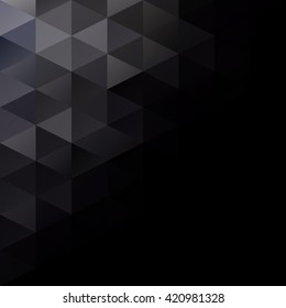 Black Grid Mosaic Background, Creative Design Templates