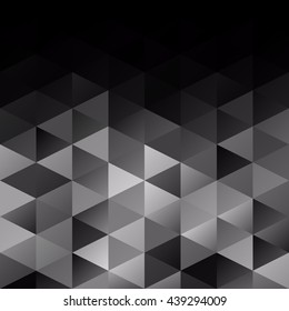 Black Grid Mosaic Background, Creative Design Templates