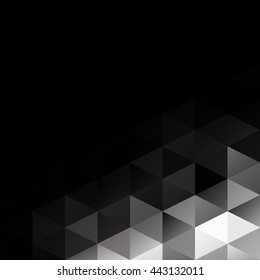 Black Grid Mosaic Background, Creative Design Templates