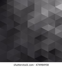 Black Grid Mosaic Background, Creative Design Templates