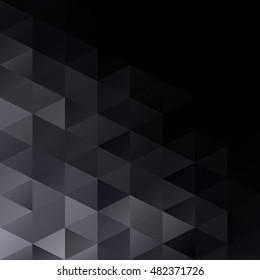 Black Grid Mosaic Background, Creative Design Templates