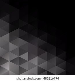 Black Grid Mosaic Background, Creative Design Templates