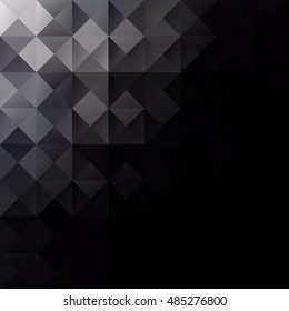 Black Grid Mosaic Background, Creative Design Templates