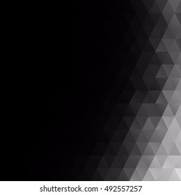Black Grid Mosaic Background, Creative Design Templates