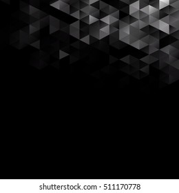 Black Grid Mosaic Background, Creative Design Templates