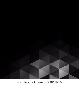 Black Grid Mosaic Background, Creative Design Templates
