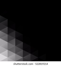 Black Grid Mosaic Background, Creative Design Templates