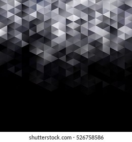 Black Grid Mosaic Background, Creative Design Templates