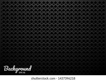Black grill background image.  Modern concept eps10 vector