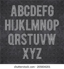 black grille font