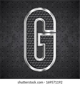 black grille letter