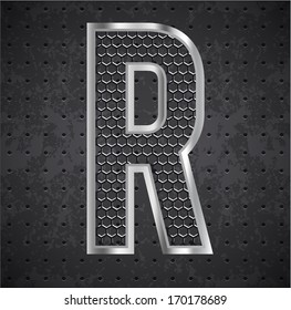 black grille letter