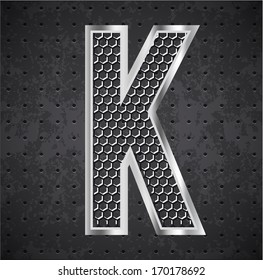 black grille letter