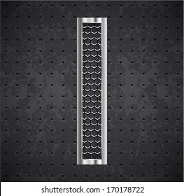 black grille letter