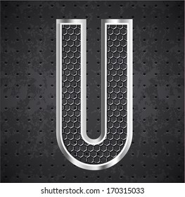 black grille letter