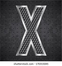 black grille letter